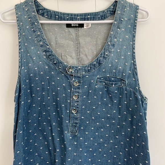 BDG PATTERNED DENIM TANK - Picture 2 of 5